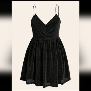 SHEIN Belle Plus Glitter Mini Dress | Little Black Dress, Reputation Era Size 1x